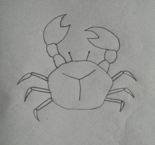 小螃蟹简笔画 小螃蟹简笔画图片