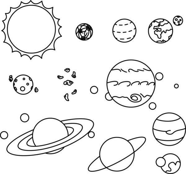 星球的简笔画图片大全 星球的简笔画图片大全可爱
