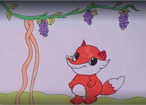 狐狸的夏天图片简笔画 彩色狐狸简笔画怎么画