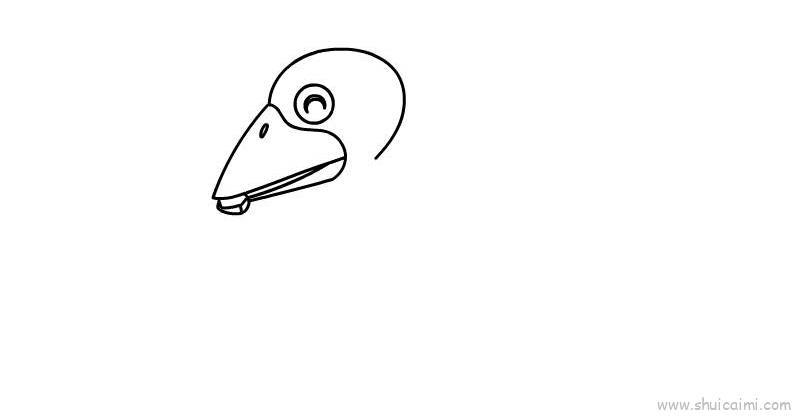 乌鸦儿童画怎么画 乌鸦简笔画顺序
