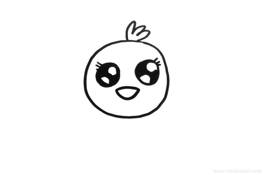 小鸡怎么画 小鸡简笔画图片带颜色