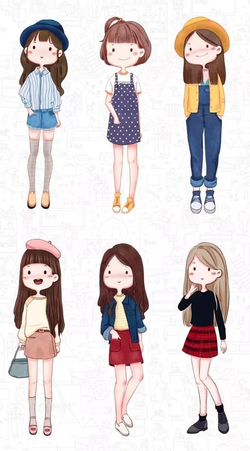 女孩简笔画 女孩简笔画扎马尾