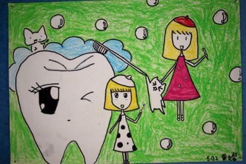 爱牙日简笔画图片 爱牙日儿童简笔画