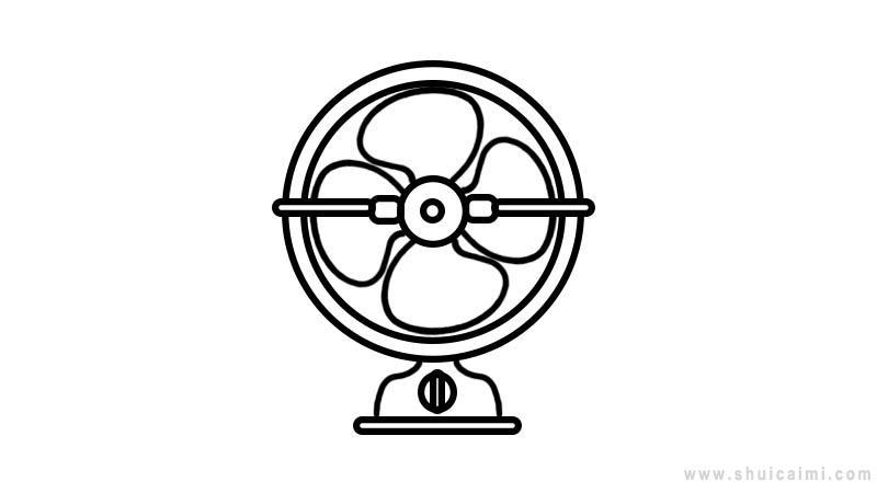 电风扇简笔画怎么画 电风扇简笔画步骤