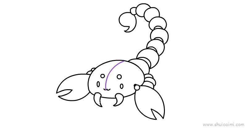 蝎子儿童画怎么画 蝎子简笔画好看