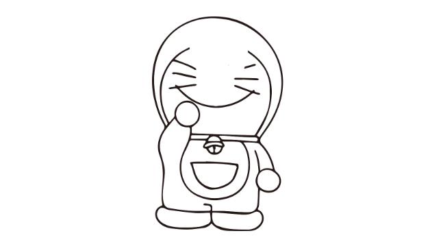 叮当猫简笔画怎么画 叮当猫简笔画图片大全