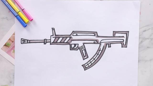 枪的简笔画 枪的简笔画m416