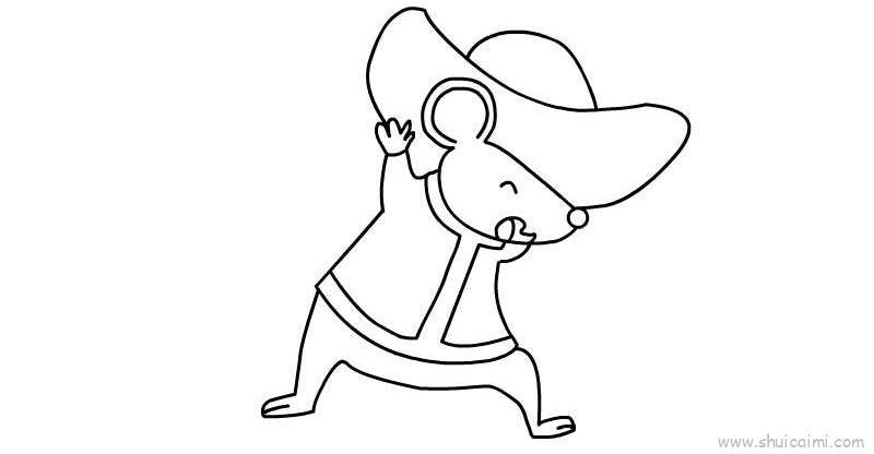 老鼠2022儿童画怎么画 老鼠2022简笔画图片大全