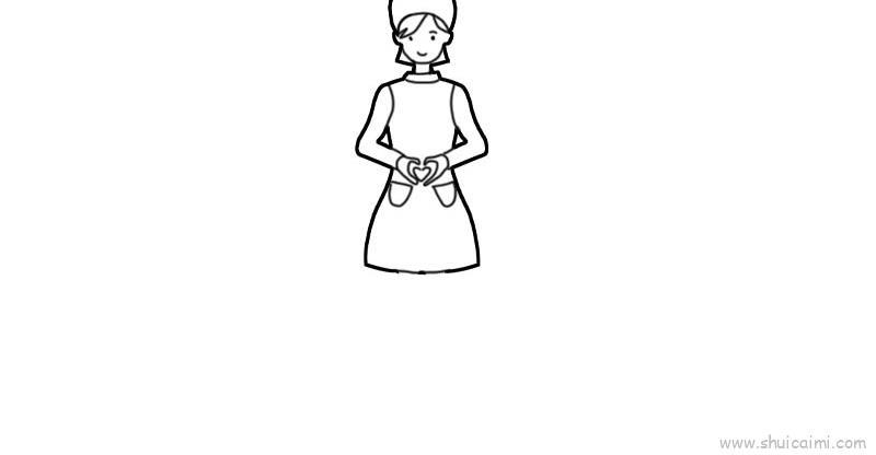 白衣天使加油儿童画怎么画 白衣天使加油简笔画步骤教程