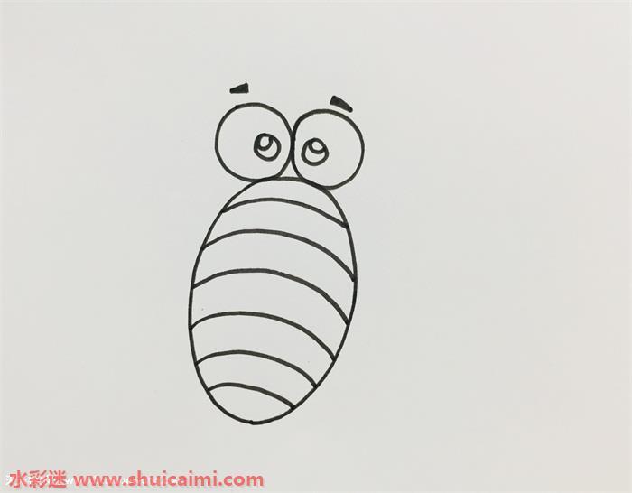 毛毛虫茧怎么画 毛毛虫茧简笔画步骤