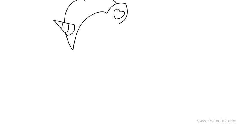 独角兽儿童画怎么画 独角兽简笔画步骤