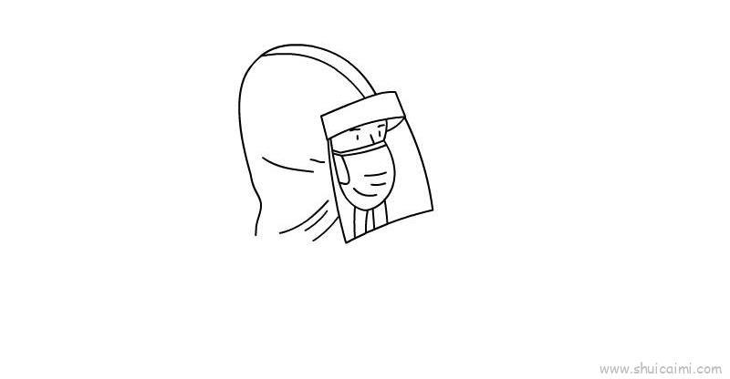 中国加油防疫主题简笔画教程