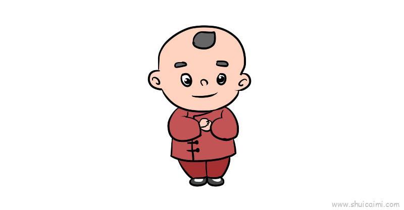 拜年小人教程儿童画怎么画 拜年小人教程简笔画图片大全
