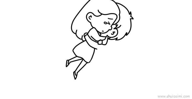 抱抱儿童画怎么画 抱抱简笔画图片大全