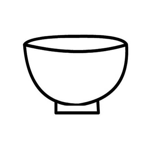 饭碗简笔画 饭碗简笔画图片