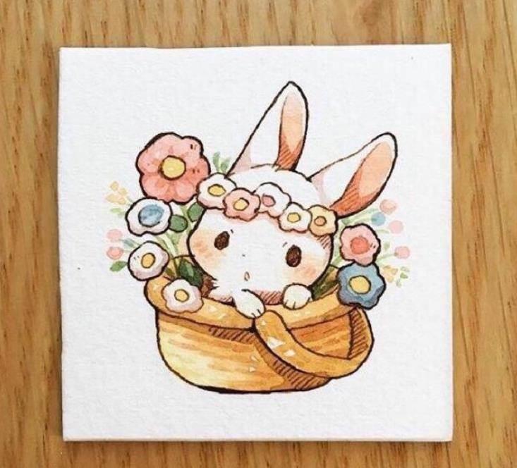 小兔子简笔画可爱 小兔子简笔画可爱呆萌