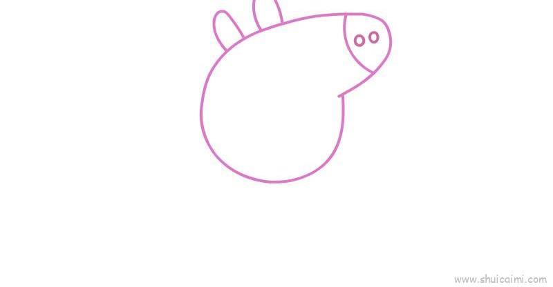 小猪佩奇儿童画怎么画 小猪佩奇简笔画步骤