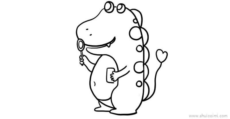 照镜子儿童画怎么画 照镜子简笔画画法