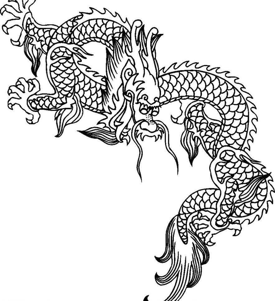 中国龙简笔画 中国龙简笔画简单霸气