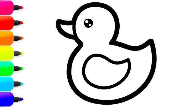 鸭子简笔画图片大全可爱 鸭子简笔画图片大全可爱带颜色