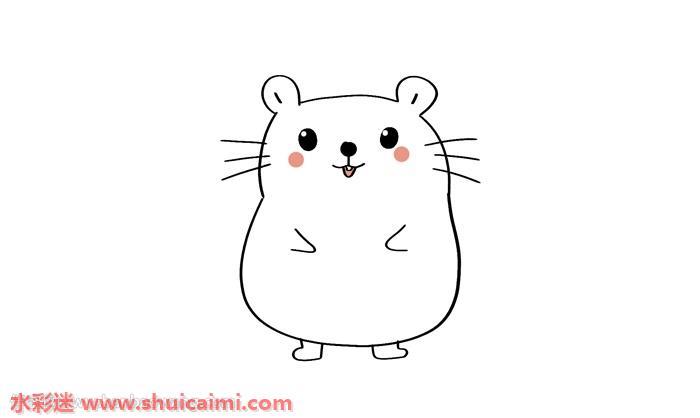小仓鼠怎么画 小仓鼠简笔画步骤图