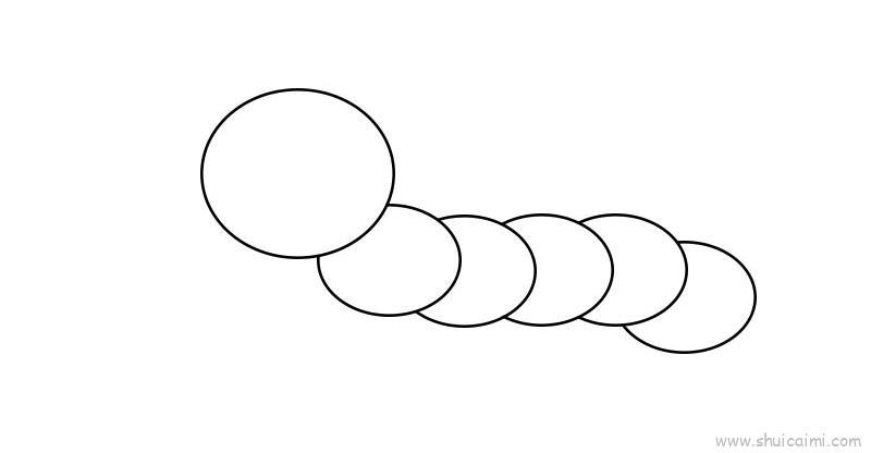 毛毛虫教程儿童画怎么画 毛毛虫教程简笔画顺序