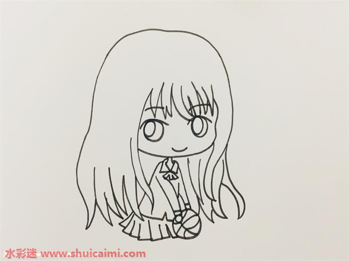 动漫人物赤木晴子怎么画?赤木晴子简笔画步骤教程