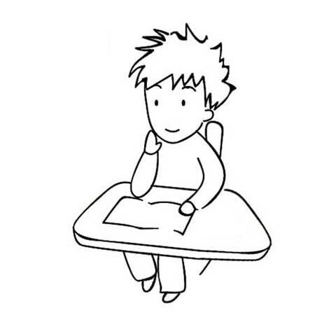 上课简笔画 上课简笔画图片大全儿童