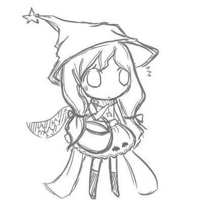 女巫简笔画图片大全 女巫简笔画图片大全大图