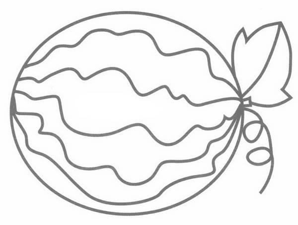西瓜简笔画 西瓜简笔画彩色