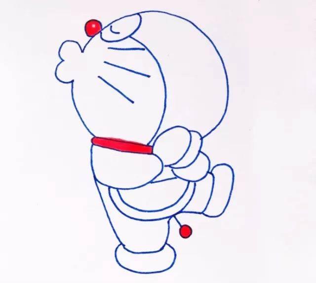 机器猫简笔画图片大全 机器猫简笔画图片大全彩色