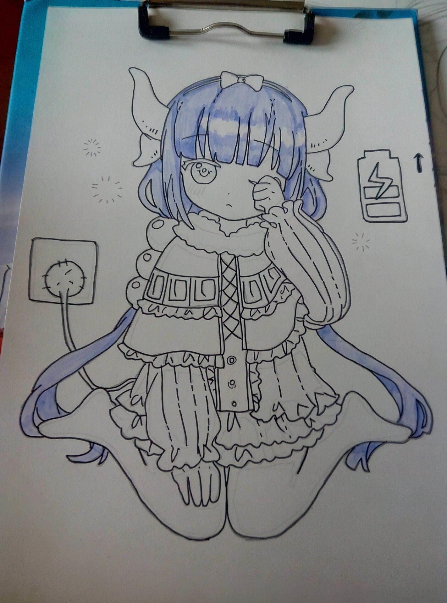 动漫人物简笔画少女 动漫人物简笔画少女二次元