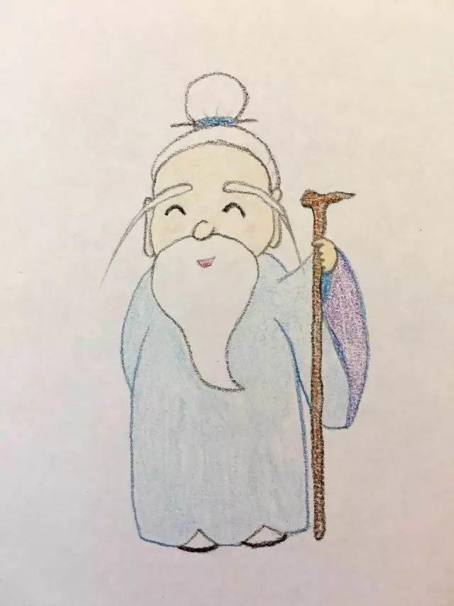 老头的简笔画图片大全 老头简笔画图片大全可爱呆萌