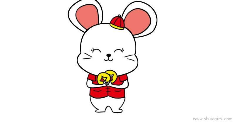 老鼠彩图儿童画怎么画 老鼠彩图简笔画图片大全