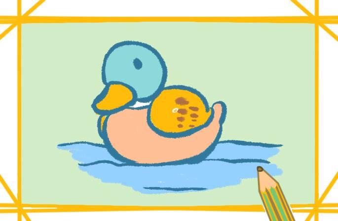 鸳鸯简笔画 一对鸳鸯简笔画