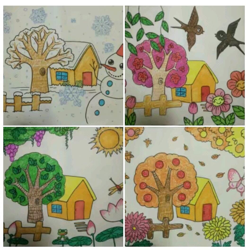 四季图片简笔画 幼儿园四季图片简笔画
