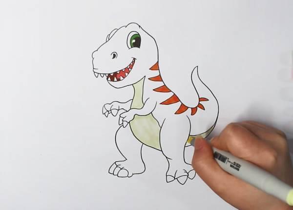 霸王龙简笔画 霸王龙简笔画简单