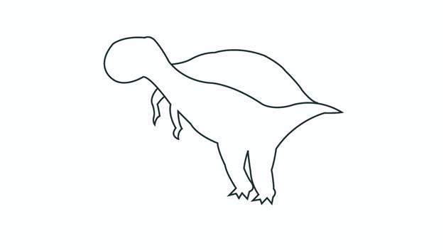 棘龙简笔画怎么画 棘龙简笔画图片大全