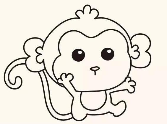 猴子简笔画图片大全 猴子简笔画图片