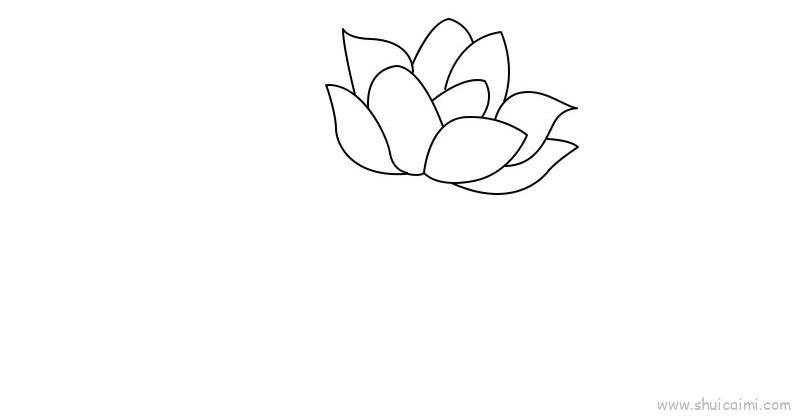 荷花儿童画怎么画 荷花简笔画好看