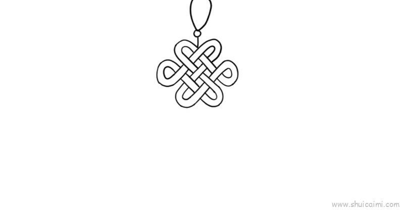 新春中国结儿童画怎么画 新春中国结简笔画简单又好看