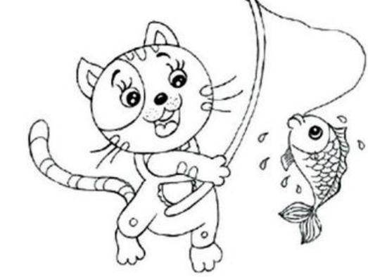 小猫简笔画可爱 趴着的小猫简笔画可爱