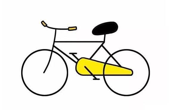 自行车图片简笔画 小孩骑自行车图片简笔画