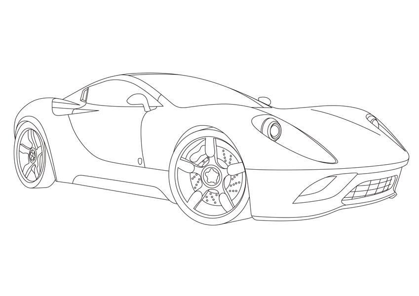 跑车简笔画 跑车简笔画儿童画