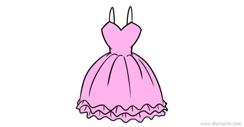 公主裙晚礼服儿童画怎么画 公主裙晚礼服简笔画简单又好看
