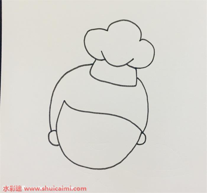可爱厨师怎么画 可爱厨师简笔画简单彩色