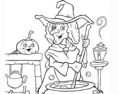 女巫简笔画图片大全 女巫简笔画图片大全大图