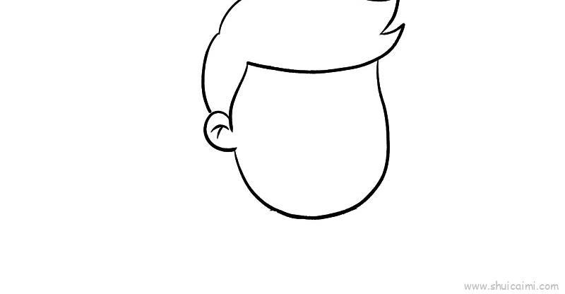 头像男儿童画怎么画 头像男简笔画图片