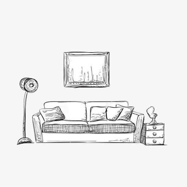 客厅简笔画 客厅简笔画图片大全