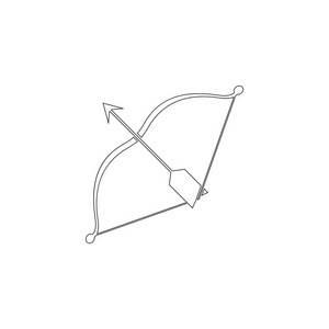 弓箭简笔画 弓箭简笔画帅气